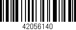 Código de barras (EAN, GTIN, SKU, ISBN): '42056140'