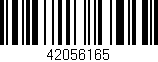 Código de barras (EAN, GTIN, SKU, ISBN): '42056165'