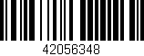 Código de barras (EAN, GTIN, SKU, ISBN): '42056348'
