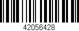 Código de barras (EAN, GTIN, SKU, ISBN): '42056428'
