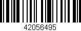 Código de barras (EAN, GTIN, SKU, ISBN): '42056495'
