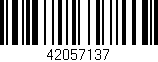 Código de barras (EAN, GTIN, SKU, ISBN): '42057137'
