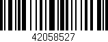 Código de barras (EAN, GTIN, SKU, ISBN): '42058527'