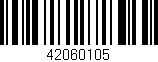 Código de barras (EAN, GTIN, SKU, ISBN): '42060105'