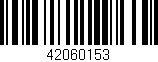 Código de barras (EAN, GTIN, SKU, ISBN): '42060153'
