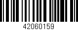 Código de barras (EAN, GTIN, SKU, ISBN): '42060159'