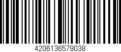 Código de barras (EAN, GTIN, SKU, ISBN): '4206136579038'