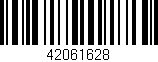 Código de barras (EAN, GTIN, SKU, ISBN): '42061628'