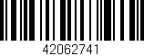 Código de barras (EAN, GTIN, SKU, ISBN): '42062741'