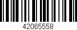 Código de barras (EAN, GTIN, SKU, ISBN): '42065558'