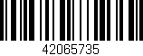 Código de barras (EAN, GTIN, SKU, ISBN): '42065735'