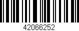Código de barras (EAN, GTIN, SKU, ISBN): '42066252'