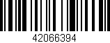 Código de barras (EAN, GTIN, SKU, ISBN): '42066394'