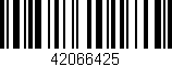 Código de barras (EAN, GTIN, SKU, ISBN): '42066425'