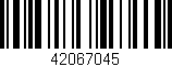 Código de barras (EAN, GTIN, SKU, ISBN): '42067045'