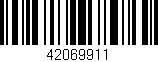 Código de barras (EAN, GTIN, SKU, ISBN): '42069911'