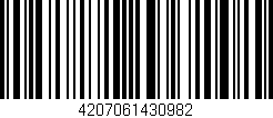 Código de barras (EAN, GTIN, SKU, ISBN): '4207061430982'