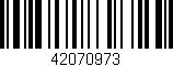 Código de barras (EAN, GTIN, SKU, ISBN): '42070973'