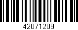 Código de barras (EAN, GTIN, SKU, ISBN): '42071209'