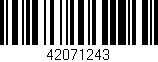 Código de barras (EAN, GTIN, SKU, ISBN): '42071243'