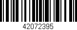 Código de barras (EAN, GTIN, SKU, ISBN): '42072395'