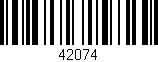 Código de barras (EAN, GTIN, SKU, ISBN): '42074'