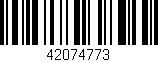 Código de barras (EAN, GTIN, SKU, ISBN): '42074773'