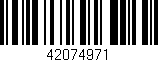 Código de barras (EAN, GTIN, SKU, ISBN): '42074971'