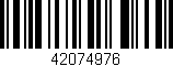 Código de barras (EAN, GTIN, SKU, ISBN): '42074976'
