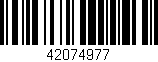 Código de barras (EAN, GTIN, SKU, ISBN): '42074977'