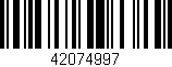 Código de barras (EAN, GTIN, SKU, ISBN): '42074997'