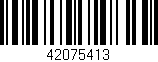 Código de barras (EAN, GTIN, SKU, ISBN): '42075413'