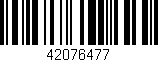 Código de barras (EAN, GTIN, SKU, ISBN): '42076477'