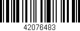 Código de barras (EAN, GTIN, SKU, ISBN): '42076483'
