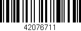 Código de barras (EAN, GTIN, SKU, ISBN): '42076711'