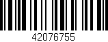 Código de barras (EAN, GTIN, SKU, ISBN): '42076755'