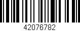Código de barras (EAN, GTIN, SKU, ISBN): '42076782'