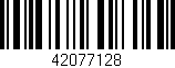 Código de barras (EAN, GTIN, SKU, ISBN): '42077128'