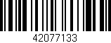 Código de barras (EAN, GTIN, SKU, ISBN): '42077133'