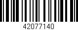 Código de barras (EAN, GTIN, SKU, ISBN): '42077140'