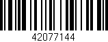 Código de barras (EAN, GTIN, SKU, ISBN): '42077144'