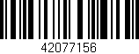 Código de barras (EAN, GTIN, SKU, ISBN): '42077156'