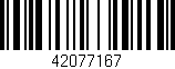 Código de barras (EAN, GTIN, SKU, ISBN): '42077167'