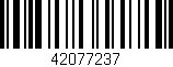 Código de barras (EAN, GTIN, SKU, ISBN): '42077237'