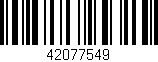 Código de barras (EAN, GTIN, SKU, ISBN): '42077549'