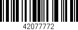 Código de barras (EAN, GTIN, SKU, ISBN): '42077772'