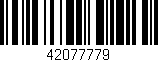 Código de barras (EAN, GTIN, SKU, ISBN): '42077779'