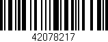 Código de barras (EAN, GTIN, SKU, ISBN): '42078217'