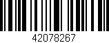 Código de barras (EAN, GTIN, SKU, ISBN): '42078267'