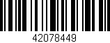 Código de barras (EAN, GTIN, SKU, ISBN): '42078449'